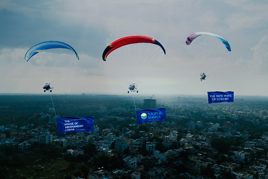 aerial banner lodha project