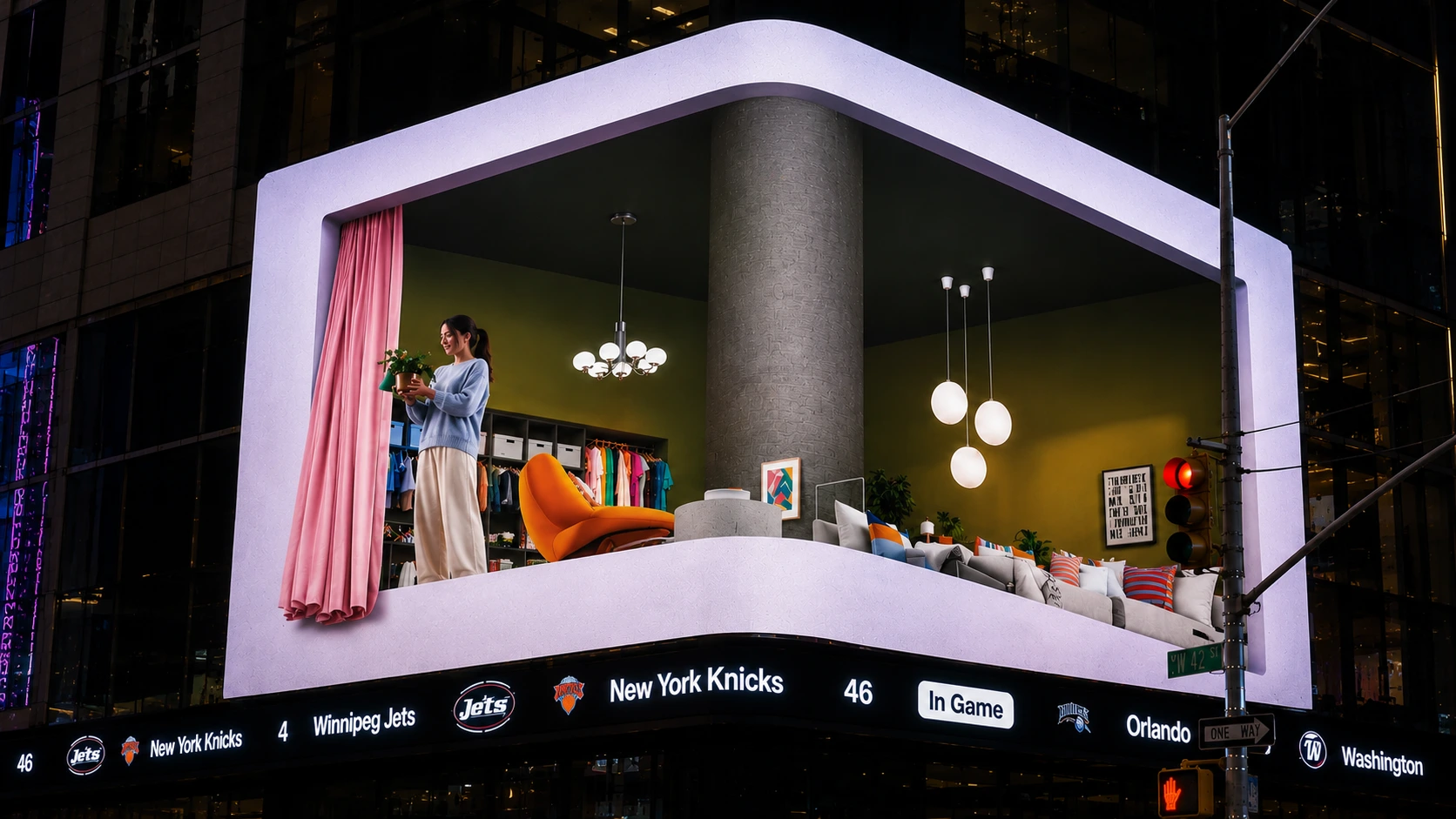 3D Anamorphic Billboard Advertising